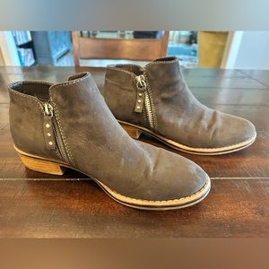 X-Appeal Brown Zipped Ankle Boots women’s size 8
